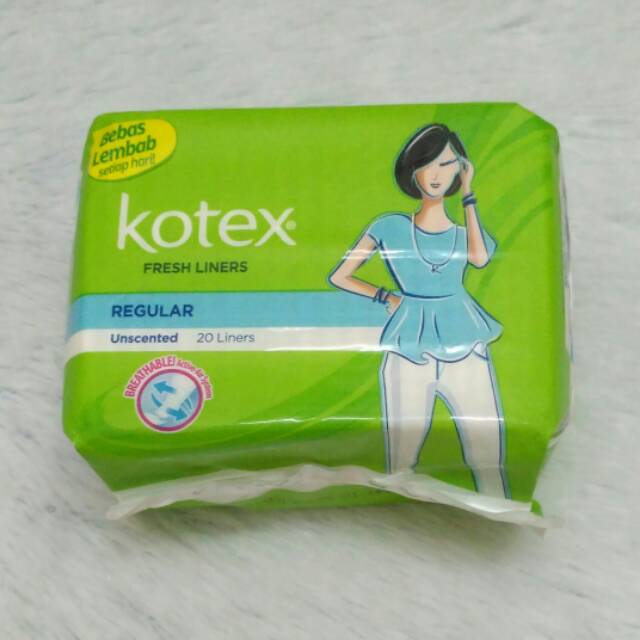 Kotex Pantyliner Regular Unscented 20 liners | Pantiliner Kotex | Pembalut