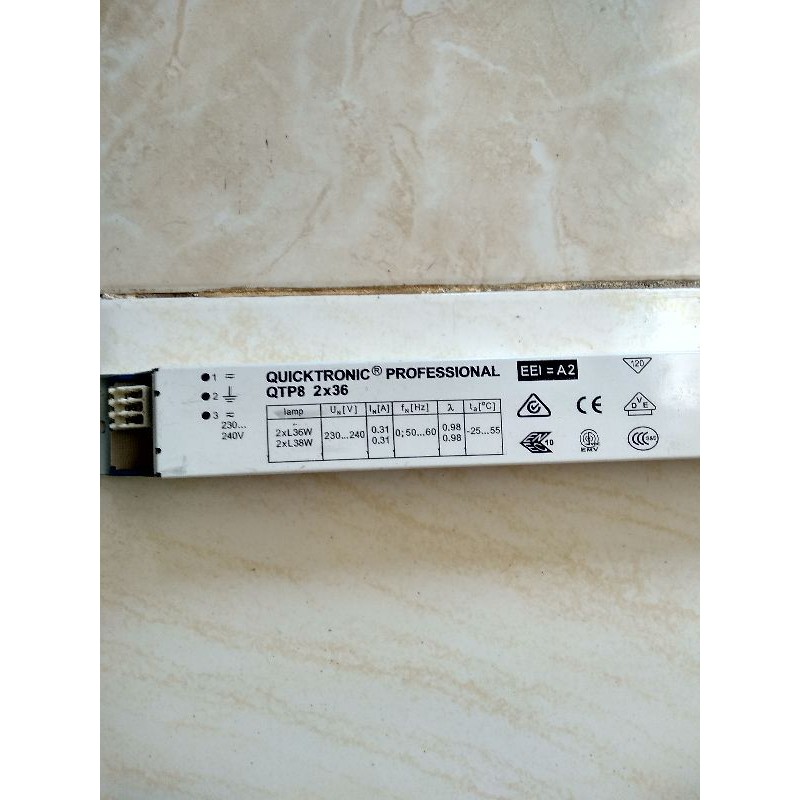balast elektronik QTP8 2x36w 236 OSRAM/QUICKTRONIk TL 36w osram