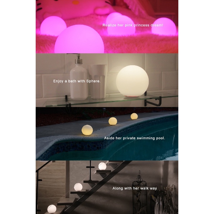 AKN88 - MIPOW PLAYBULB Sphere BTL-301W - Creative Atmosphere Smart LED Lamp