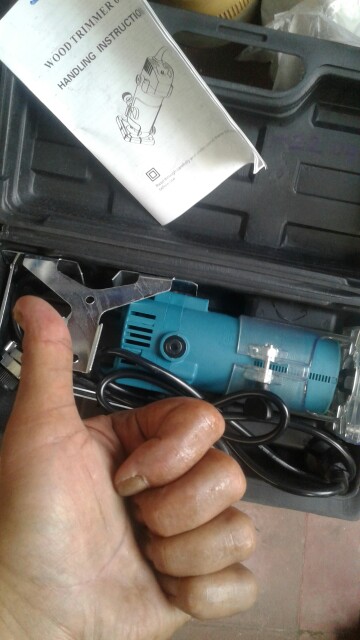 Mailtank Sh134 Wood Trimmer 6mm 1/4 Inchi Mesin Router Profil List Kayu Trimer Ruter Set