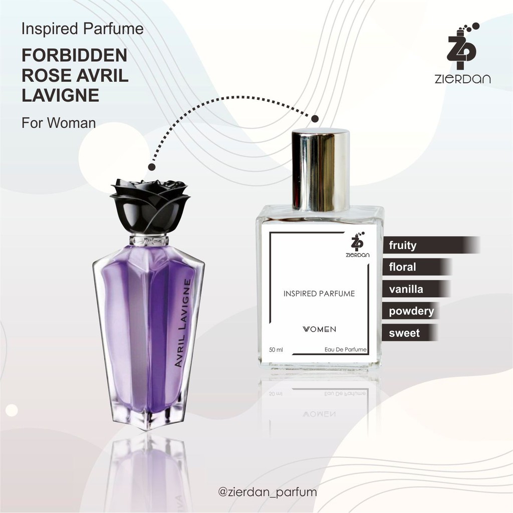 Zierdan Inspired Parfum Forbidden Rose Avril Lavigne Parfume Farfum Minyak Wangi Wanita Cewek