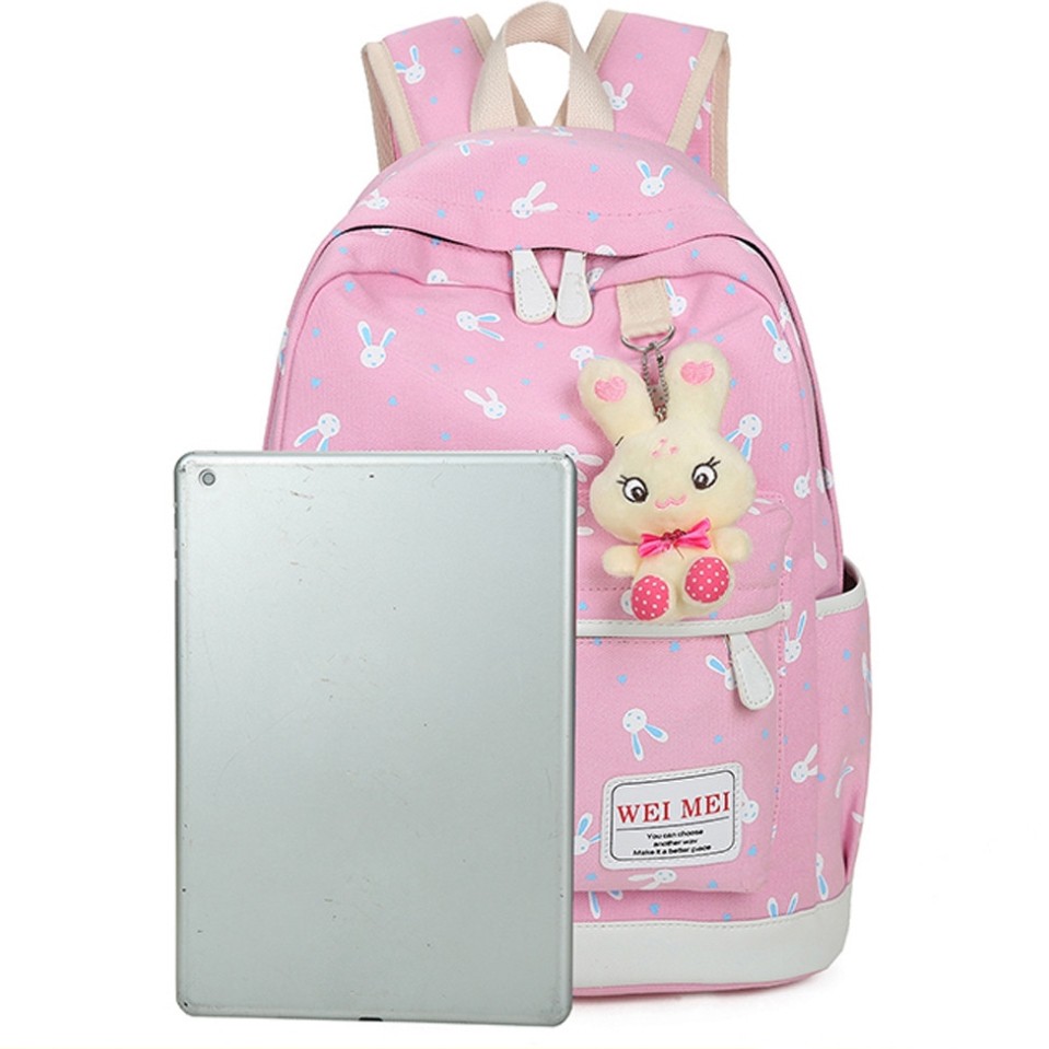 Should Bag 4in1 - Tas Ransel Sekolah Anak Wanita Dan Pria Terbaru 2021 Kekinian Motif Carakter Kelinci Rabbit Korean Style Murah