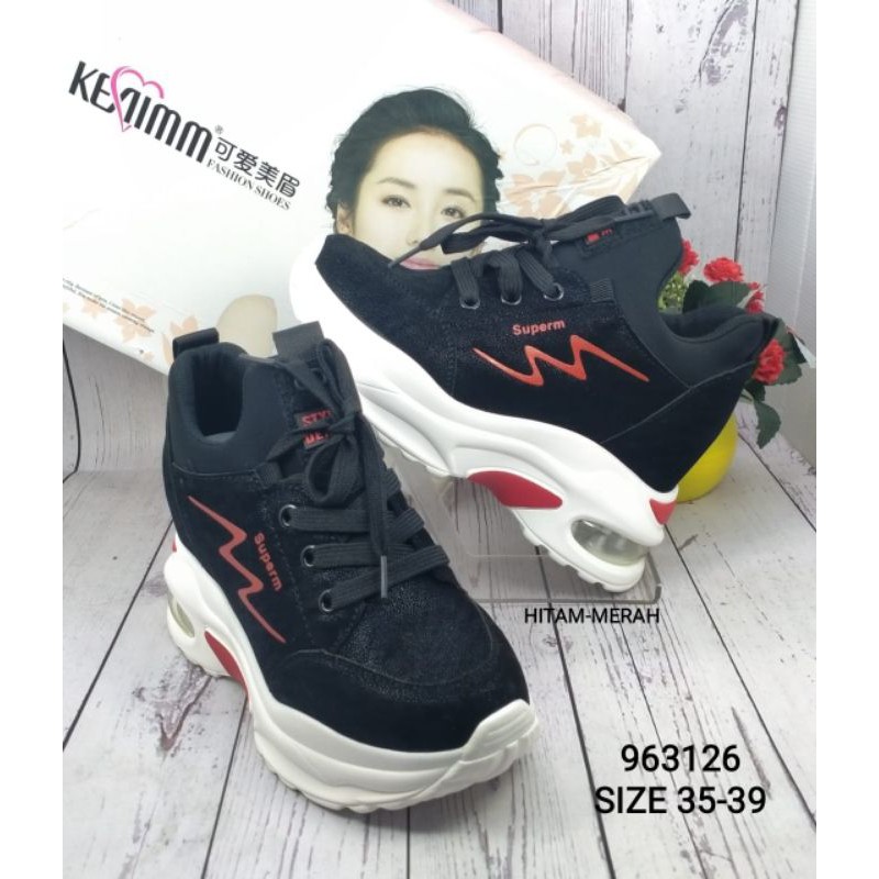 SEPATU WEDGES IMPORT WANITA KOREA 963126