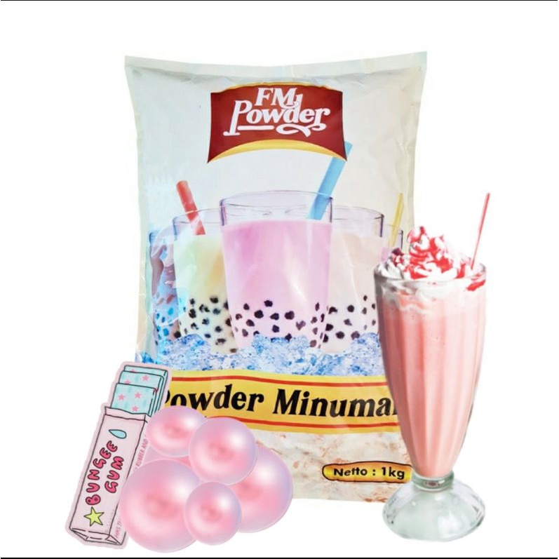 

FM Powder - Bubuk Minuman 500gr Bublegum Pink/ Permenkaret
