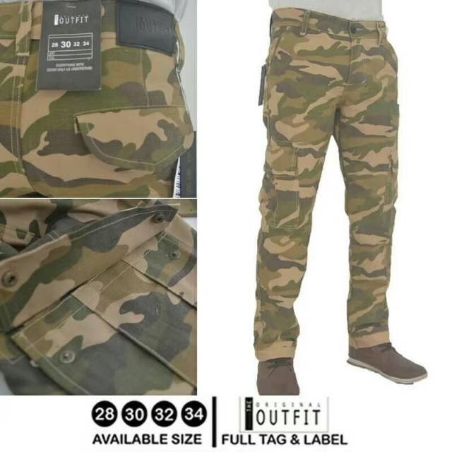 Celana cargo army original outfit