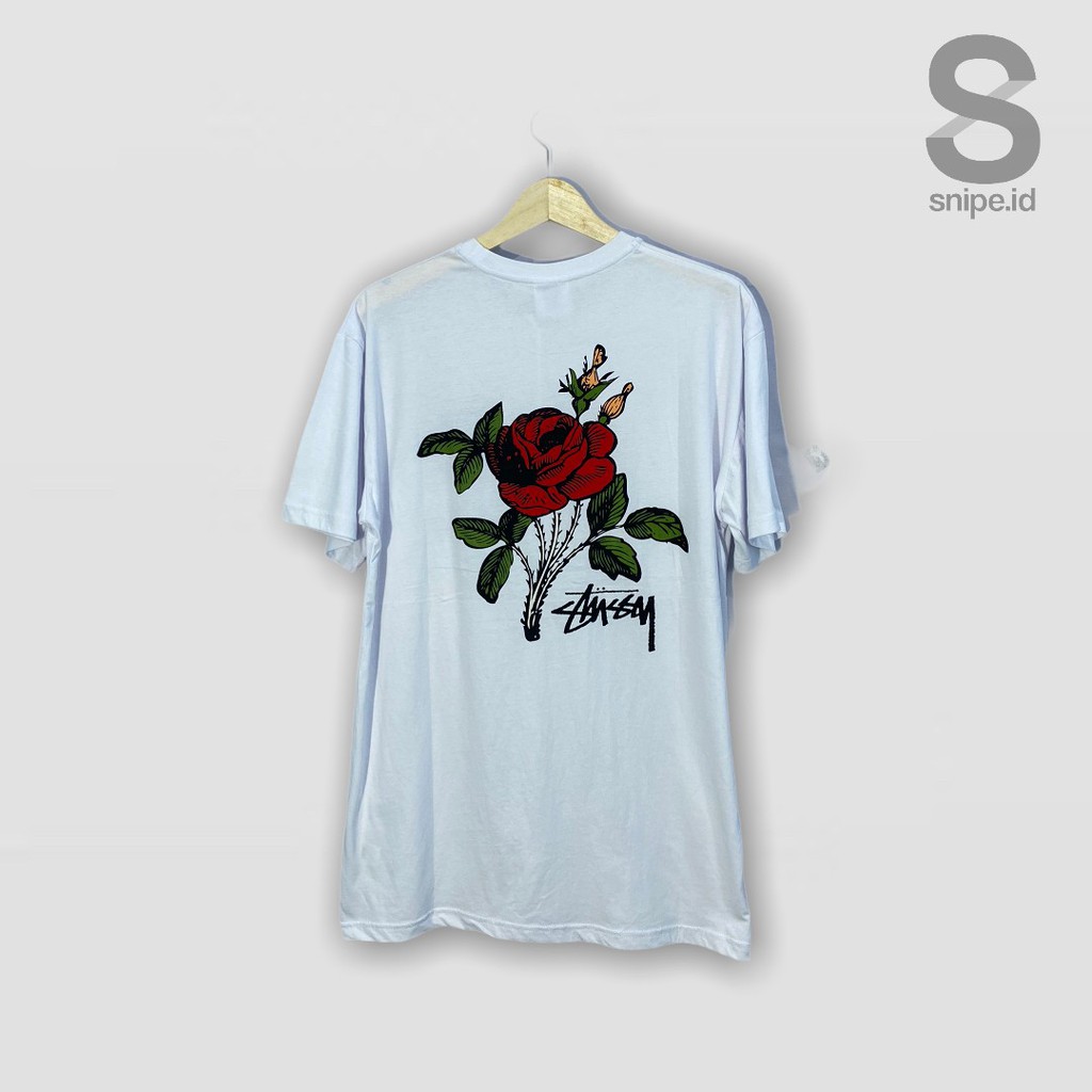 STUSSY ROSE SS T-SHIRT WHITE | TEES KAOS