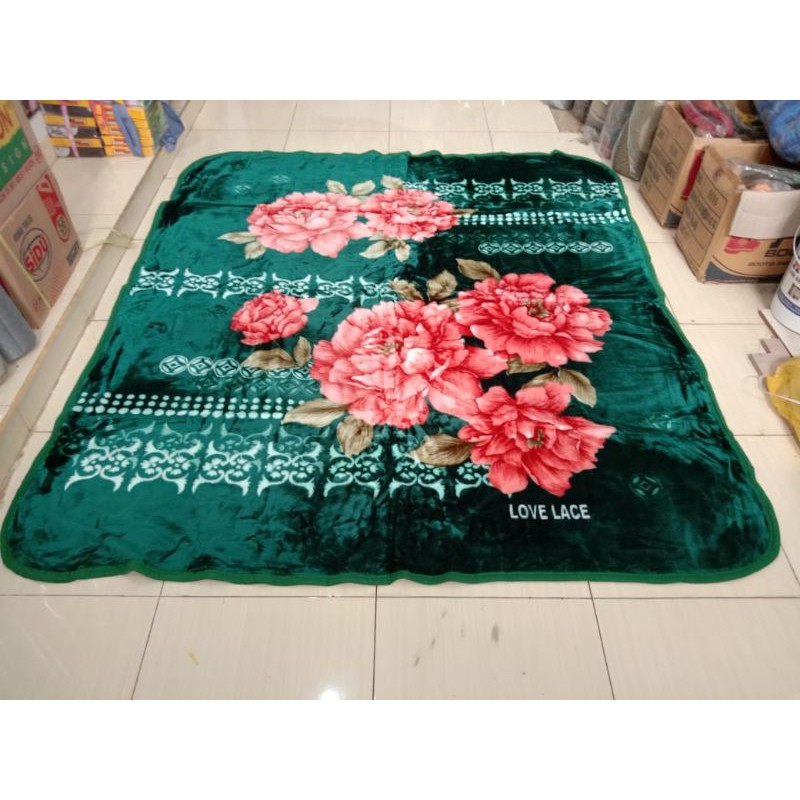 Selimut Love Lace Healthy Blanket Jumbo Ukuran 190x220 cm Panel Halus Dan Tebal Kualitas Premium