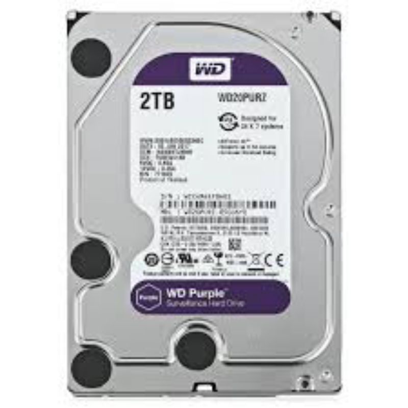 Hard Disk internal cctv WD Purple 2TB Original Garansi 2 tahun Resmi