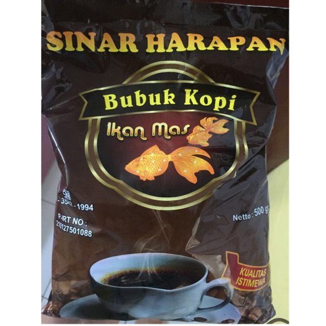 

Kopi bubuk kopi kampung sinar harapan cap ikan mas