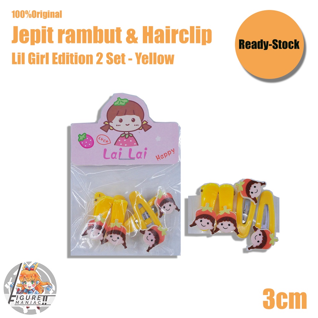 Jepit Rambut &amp; Hairclip Anak - Bunny Edition 3 Cm isi 4 Pcs