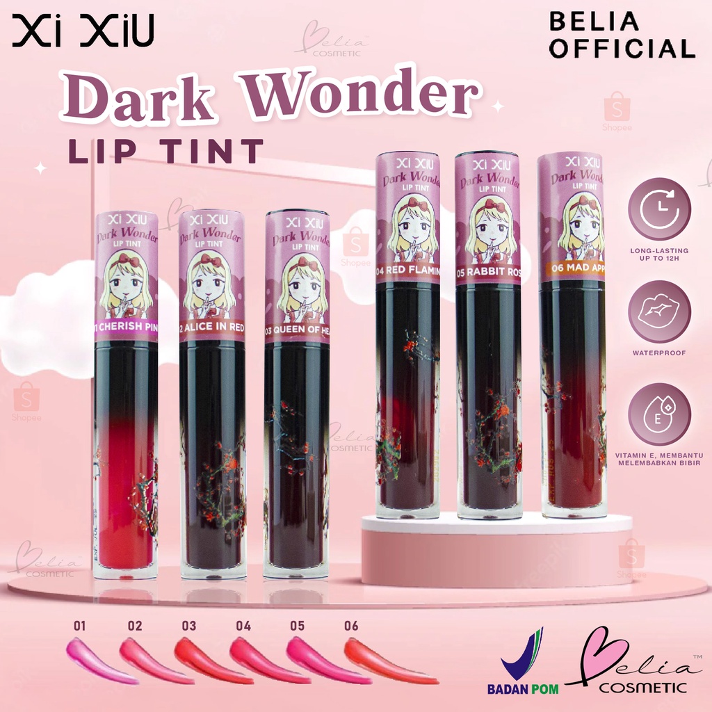 ❤ BELIA ❤ XI XIU Dark Wonder Lip Tint | Xixiu Liptint Lip Stain | Lip Gloss BPOM