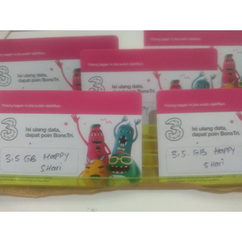 voucher 3 3,5gb happy 5hari