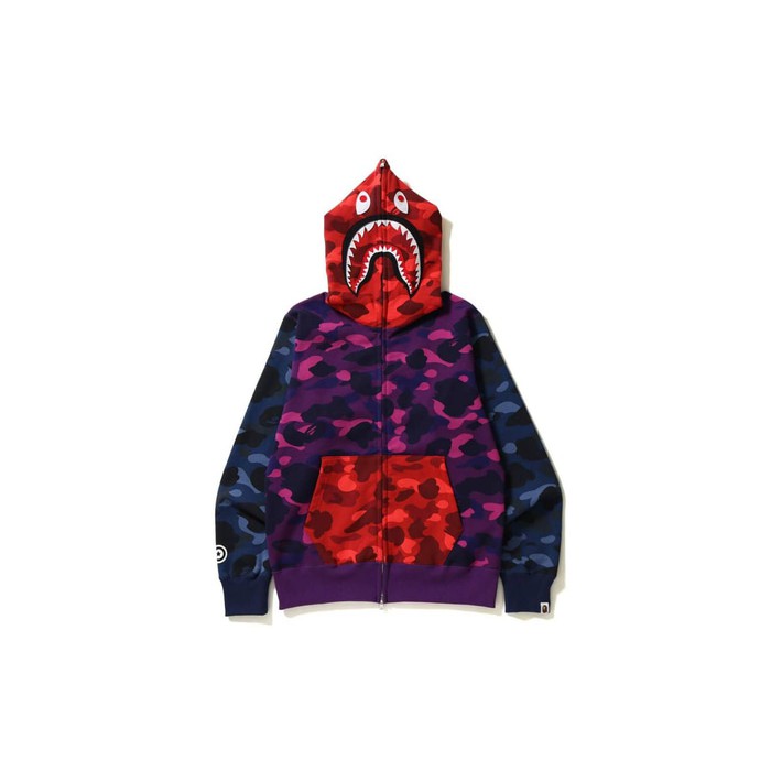 Jakethoodie Jaket Pria Hoodie Distro Hoodie Purpose World Tour LE5YD3 "City camo tiger shark full zi