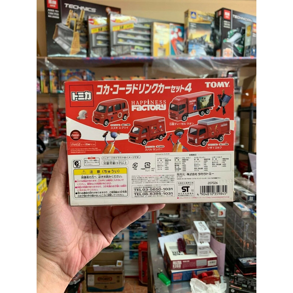 Tomica Coca Cola Happiness Factory Set - Box Tidak Mint