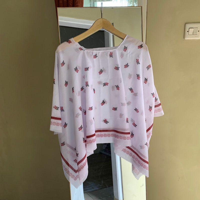 Outer kimono scraf premium-halwa white