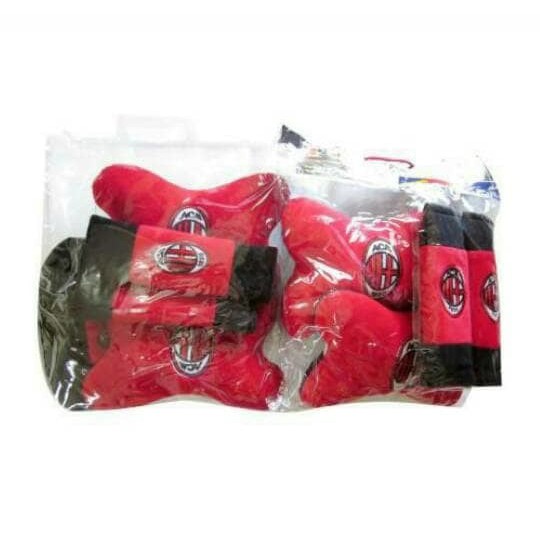 Bantal mobil Car set Paket lengkap Motif Ac milan