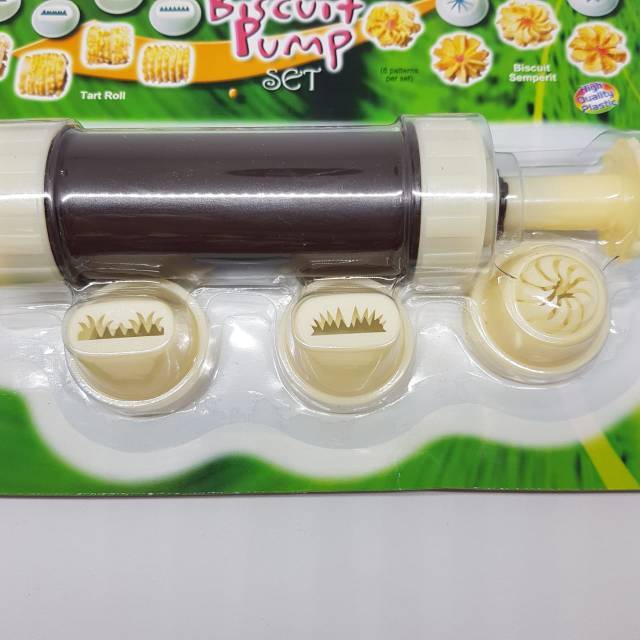 8 spuit Cetakan kue kering nastar gulung semprit tekan dorong press biscuit pump set mould 186