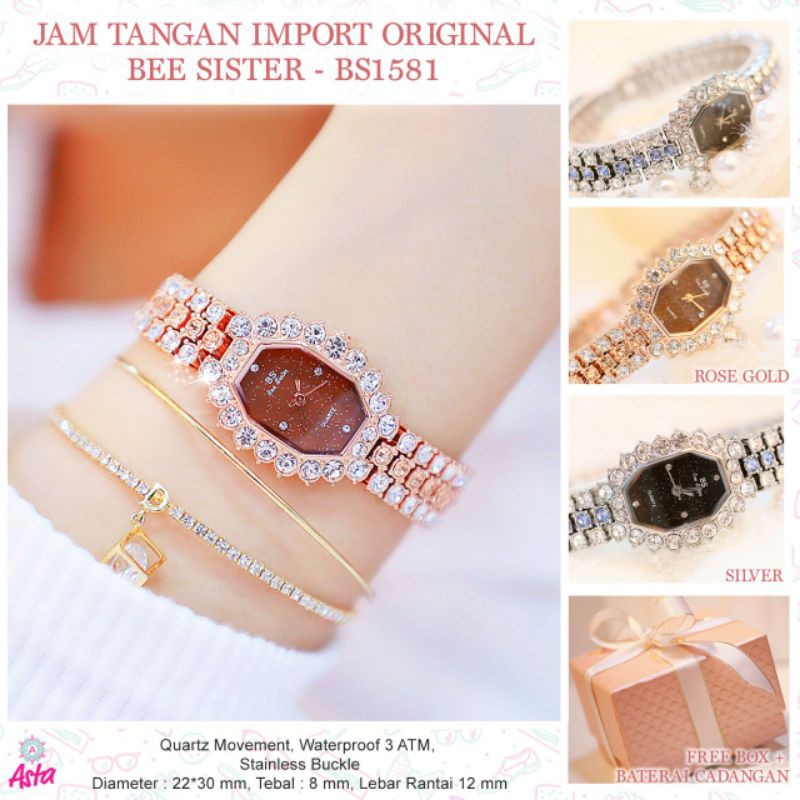 JAM TANGAN IMPORT ORIGINAL || BEE SISTER BS1581