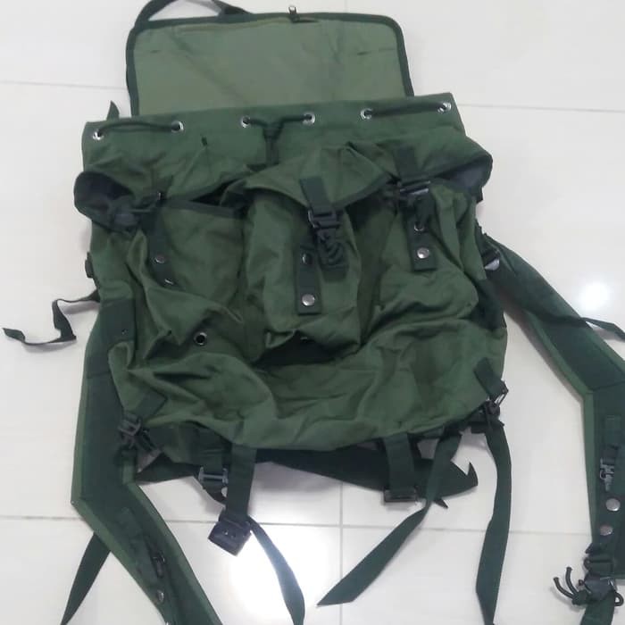 TAS RANSEL JUMBO UKURAN BESAR / TAS GUNUNG CARRIER / TAS PUNGGUNG TNI JATAH