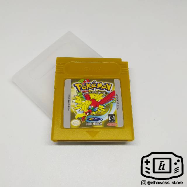 Kaset Gameboy Color GBC DMG GBA Pokemon Gold Version Cartridge Retro Game Boy Nintendo