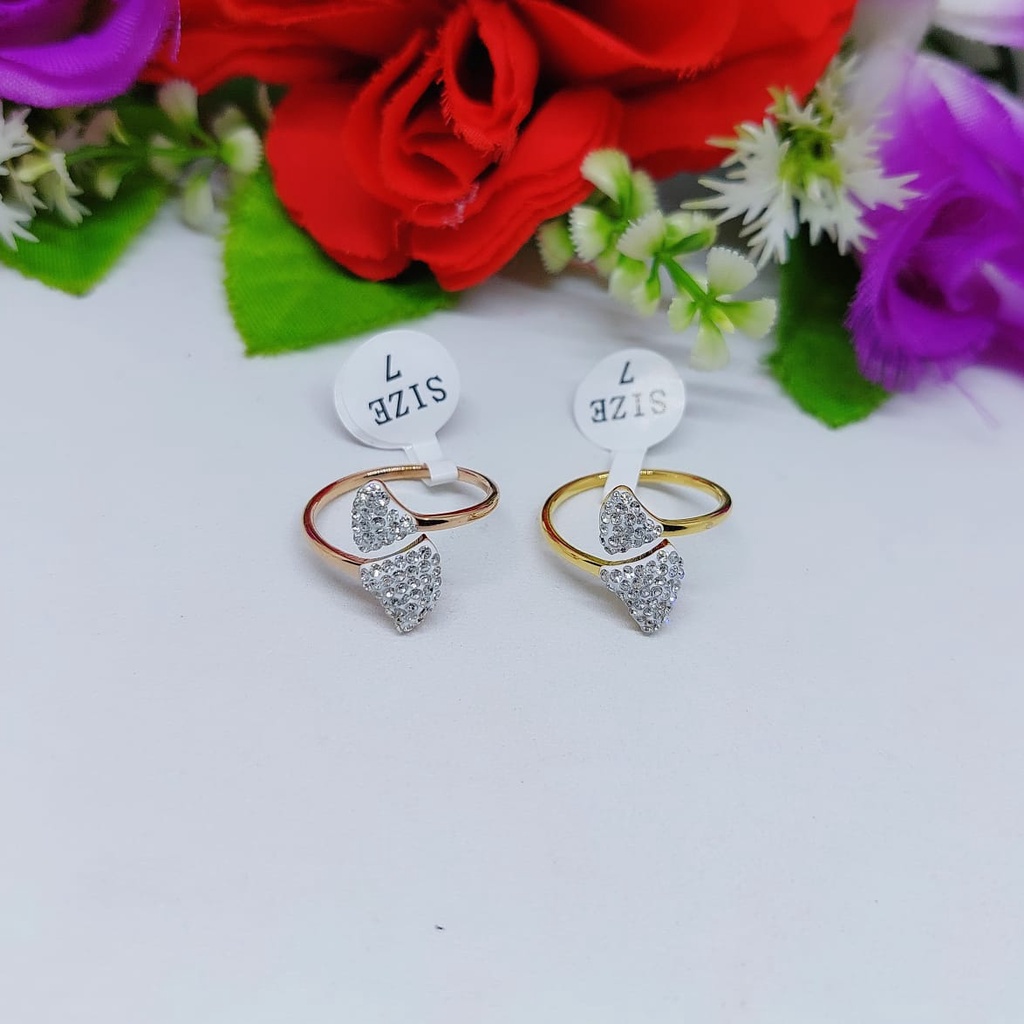 Titanium cincin wanita mata perhiasan fashion 0066-0068