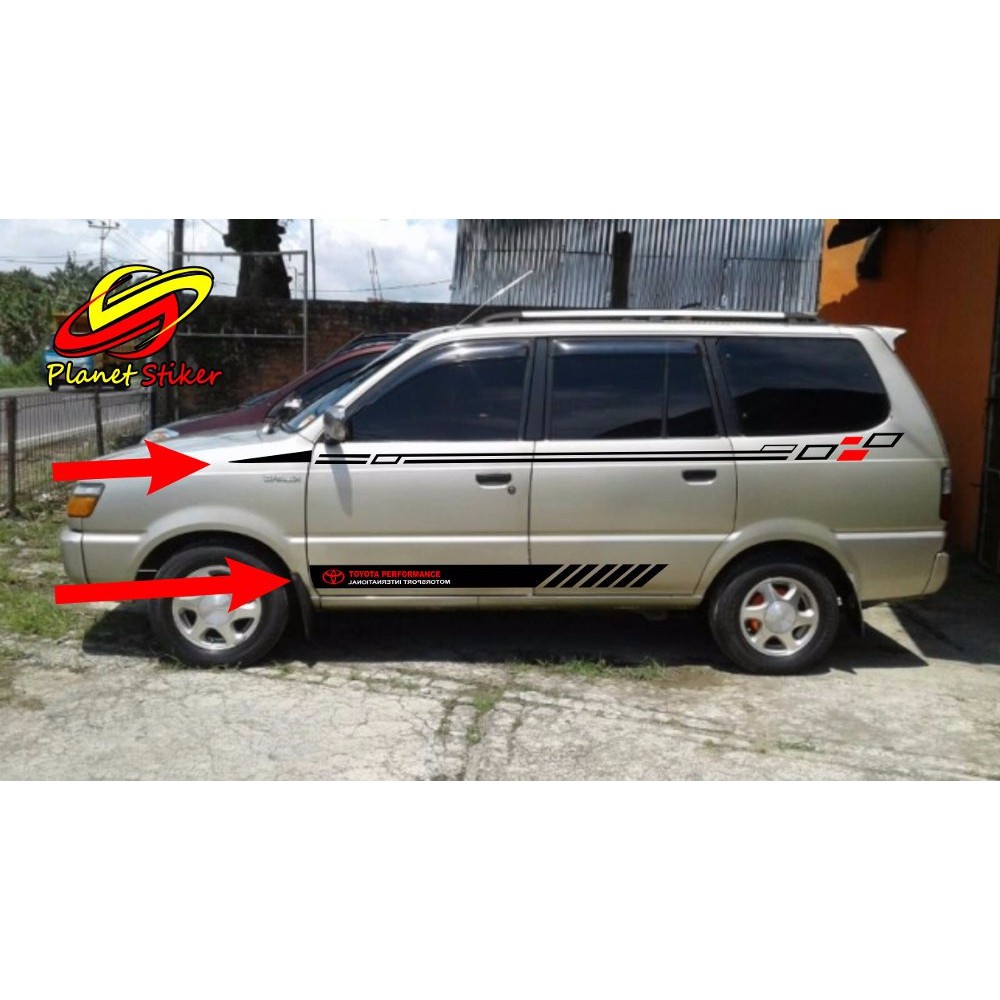 Cutting Sticker Stiker Mobil List Stripe Kijang Grand Kijang