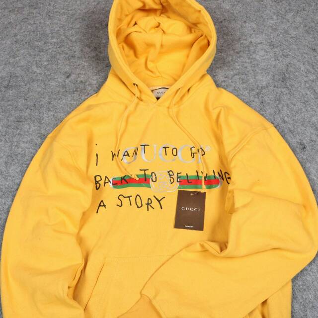 gucci sweatshirt yellow