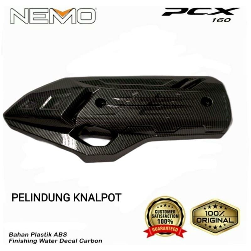 PAKET NEMO COVER TUTUP PCX 160 NEW CARBON COVER KNALPOT COVER BENSIN COVER HAWA RADIATOR BEHEL