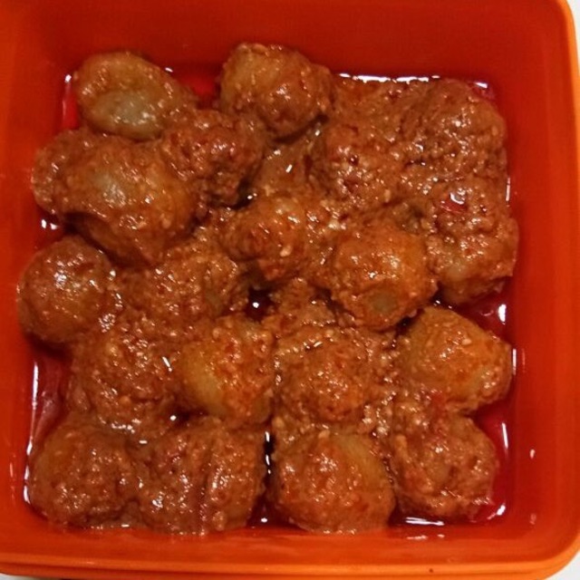Cilok ayam bumbu kacang
