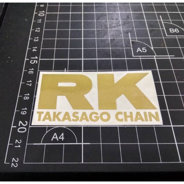 Cutting sticker rk takasago chain
