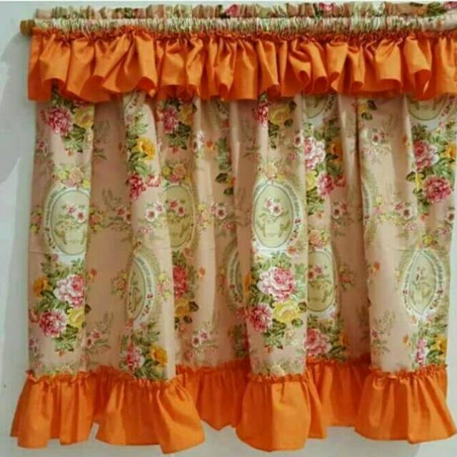 Gorden kolong meja dapur double poni