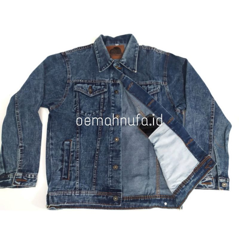 JAKET JEANS DENIM PRIA WANITA OVERSIZE