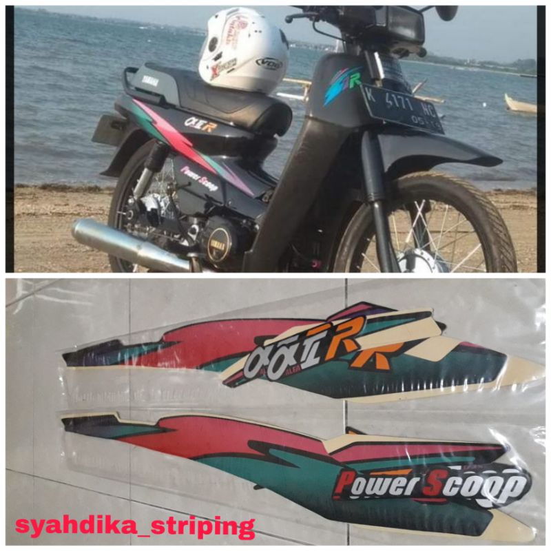 STIKER STRIPING LIS BODY YAMAHA ALFA THN 1996 STRIPING YAMAHA ALFA