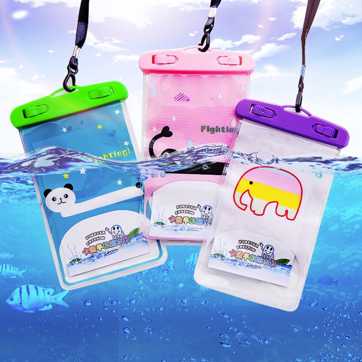 SARUNG HP ANTI AIR SARUNG HP WATERPROOF CASE HANDPHONE KARTUN POUCH SMARTPHONE KARAKTER CUTE