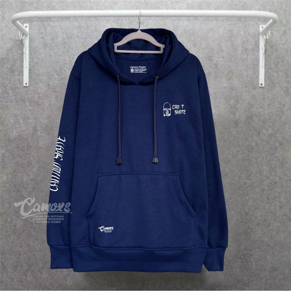 Sweater Pria Distro Premium Hoodie Oversize Navy Sablon Can't Not Skate Terbaru 2022 Brand Camoxs Project