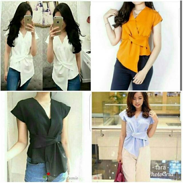 Fourfashion KIMONOSIA TOP BLOUSE PAKAIAN ATASAN WANITA