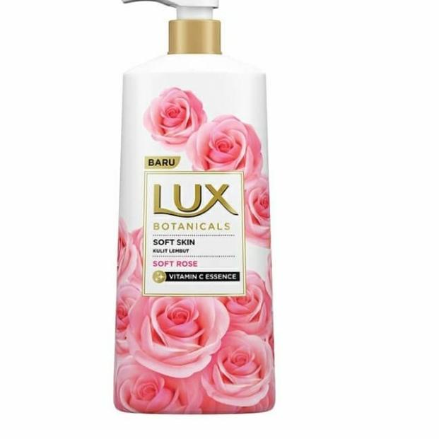 ☝ LUX Botanicals Soft Rose Sabun Mandi Cair Pump / Botol 580 ml ♠