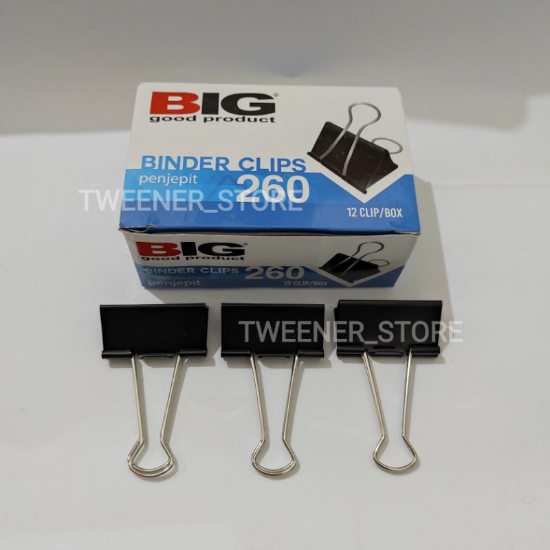 

1 PCS BIG Binder Clips Hitam No. 260 | Clip Klip Penjepit Kertas