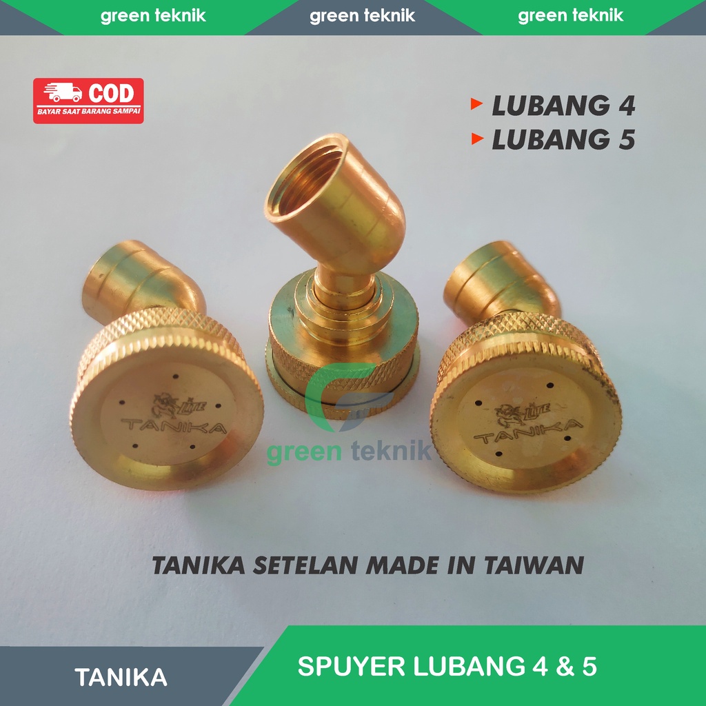 Nozzle Sprayer Spuyer Kuningan Tanika Setelan Lubang 4 dan 5