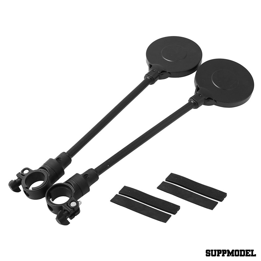 Spm 2pcs Kaca Spion Multifungsi Adjustable Untuk Stang Sepeda Gunung