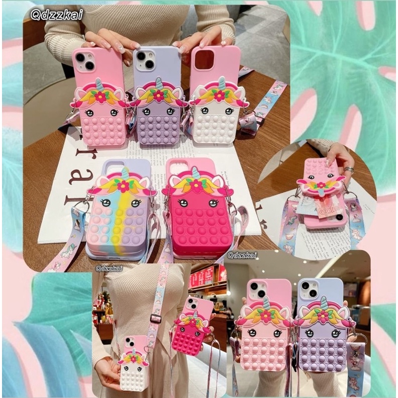 pouch case pop it untuk iphone oppo vivo samsung xiaomi huawei