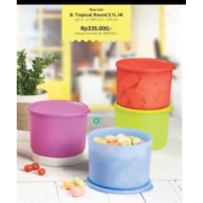 Tupperware "Tropical Round"
