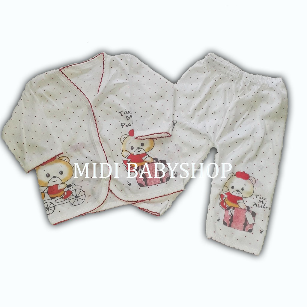 Setelan Baju Panjang + Celana Panjang Bayi Newborn Mega Baby