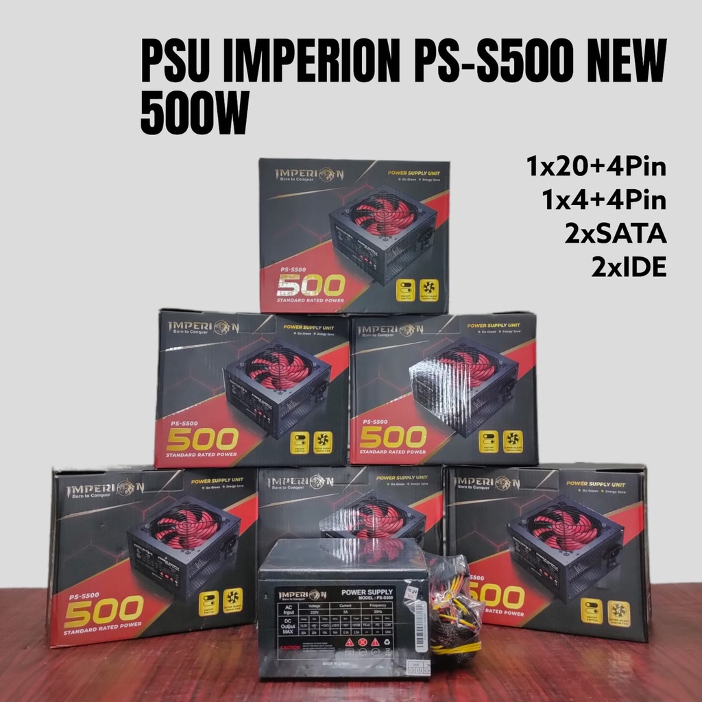 PSU Power Supply Built Up Murah 400 500 550 600 Watt Trus Pure Berkualitas dan Bergaransi