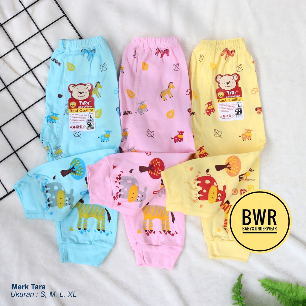 [ 3pc ] Celana Panjang TARA WARNA [ II A9 - D9 ] Celana anak dan bayi newborn pempers S,M,L,XL - Bwr