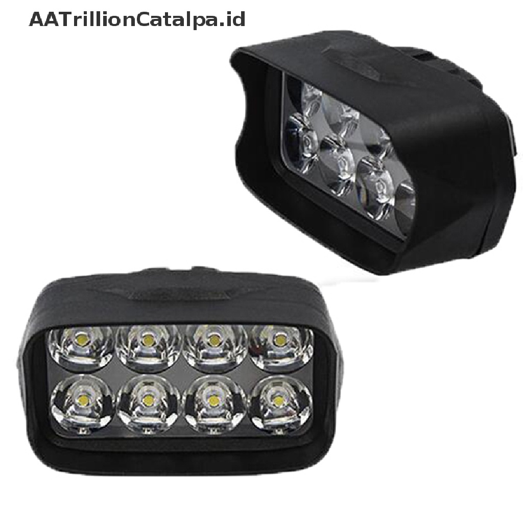 Aatrillioncatalpa 1Pc Lampu Sorot 8 LED Super Terang Untuk Motormobil