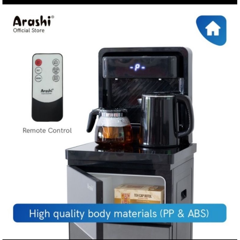 ARASHI Dispenser Air AMD 02B - Galon Bawah - Dingin Es Dan Hot - Water Dispenser