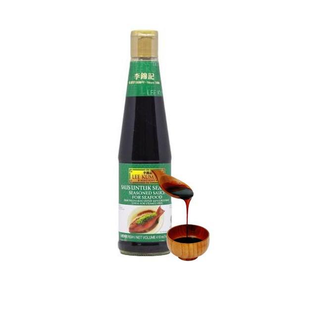 

Good--LEE KUM KEE Seasoned Soy Sauce For Seafood Saus Untuk Tim Ikan 410 ml