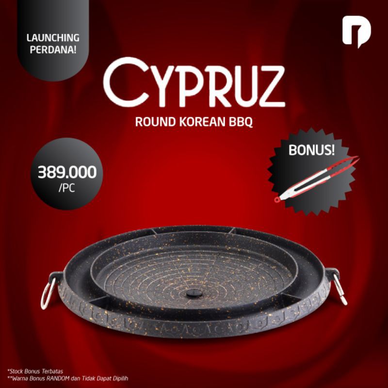Pemanggang Daging | Grill | Dusdusan Cypruz Round Korean BBQ Grill
