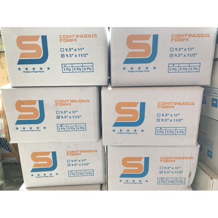 

Terlaris Kertas Continuous Form SJ 9.5 x 11 / 9.5 x 11.2 4 ply Elegan